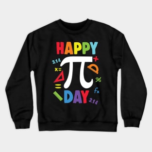 3.14 happy PI Day Pie Day Pi Symbol For Math Lovers and Kids Crewneck Sweatshirt